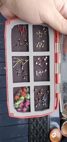 72-Piece Midge Box Selection with Umpqua UPG Foam Magneto Large Fly Box